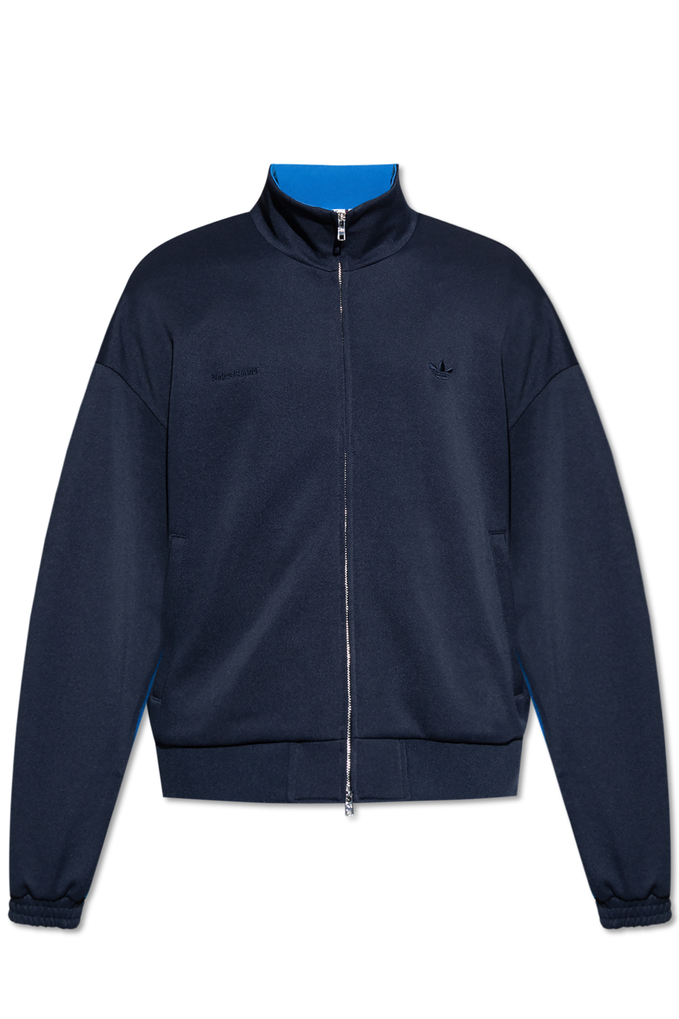 【送料&関税込】Adidas Originals by Wales Bonner Logo Zip Sw ADIDAS ORIGINALS + Wales Bonner Logo-Print Recycled-Jersey